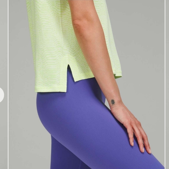 Lululemon Train To Be Tank Ripple Weave Lemon Sorbet Yellow Medium - Picture 13 of 15